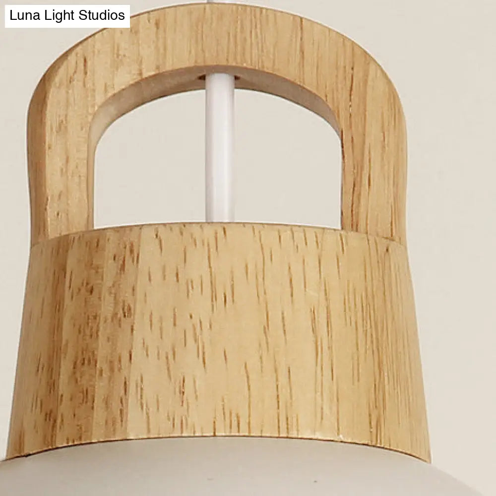 Aluminum Dome Pendant Macaron Hanging Lamp For Kitchen Corridor - 1 Bulb Lighting Solution