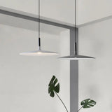 Aluminum Hanging Light: Nordic Design 1-Light Pendant For Dining Room - White/Orange/Grey Grey