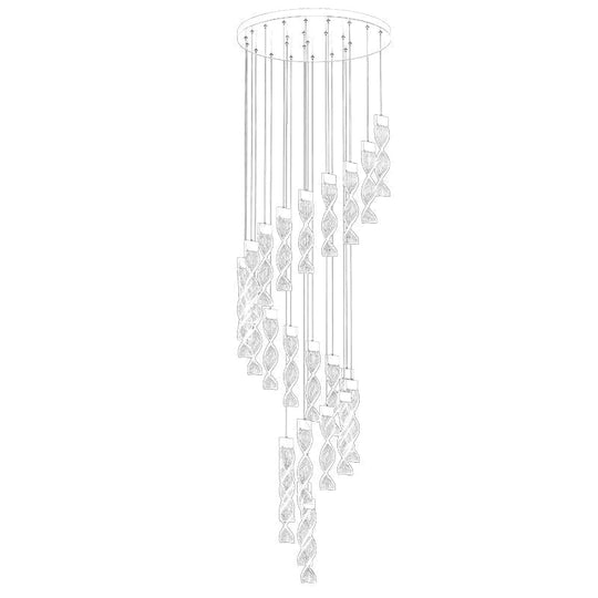 Alura - Designer Spiral Kronleuchter