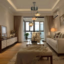 Amber Swirl Glass Pendant Light - Traditional Bronze Oval Chandelier For Living Room 3 /