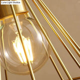 American All-Copper Balcony Ceiling Lamp