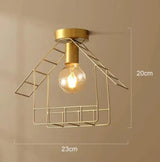 American All-Copper Balcony Ceiling Lamp B / Without A Light Source