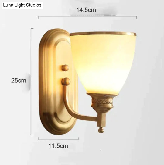 American Bedroom Bedside Copper Wall Lamp Lamps