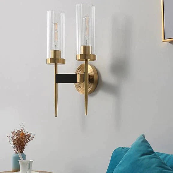 Amerikanischen Modernen Minimalistischen Licht Luxus Schlafzimmer Lampen Alle Kupfer Wand Lampen