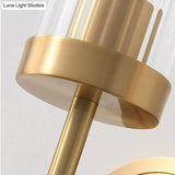American Modern Minimalist Light Luxury Bedroom Lamps All Copper Wall Lamps Copper Wall Lamps