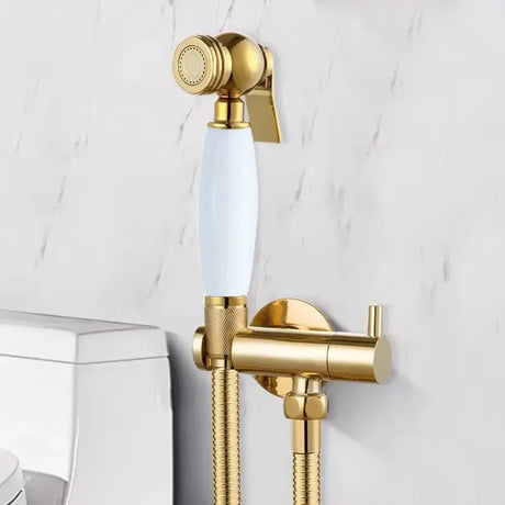 Antique Bidet Sprayer Faucets Toilet Bidet Tap Single Cold Corner Valve Handheld Hygienic Shower Head Wash Car Pet