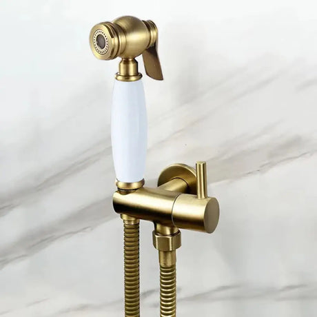 Antique Bidet Sprayer Faucets Toilet Bidet Tap Single Cold Corner Valve Handheld Hygienic Shower Head Wash Car Pet