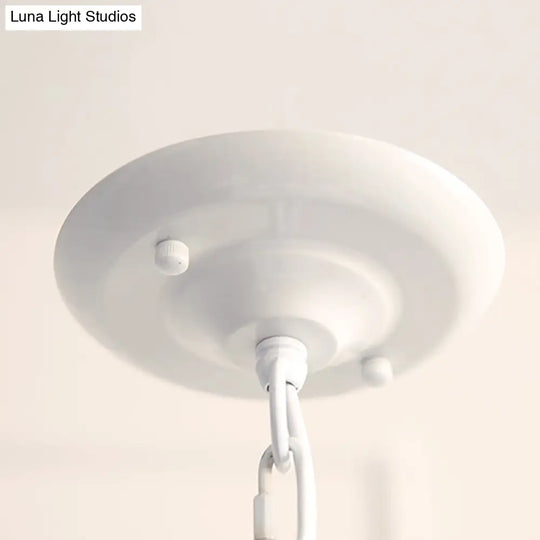 Antique Style 3-Head Beige Fabric Tower Pendant Light - Ideal For Restaurants