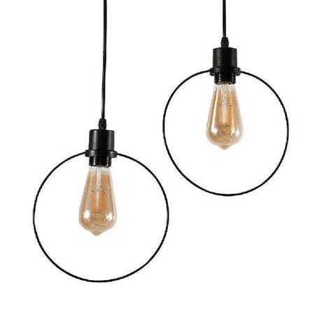 Antique Style Metal Black/Gold Suspended Light With Multiple Shade Options For Coffee Shops