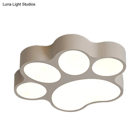 Art Deco Flush Mount Led Ceiling Light For Living Room With Acrylic Fixture