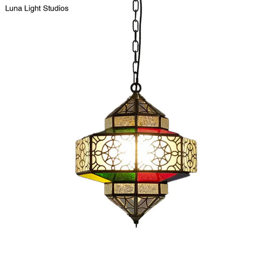 Art Deco Lantern Pendant Light In Black - Perfect For Your Kitchen