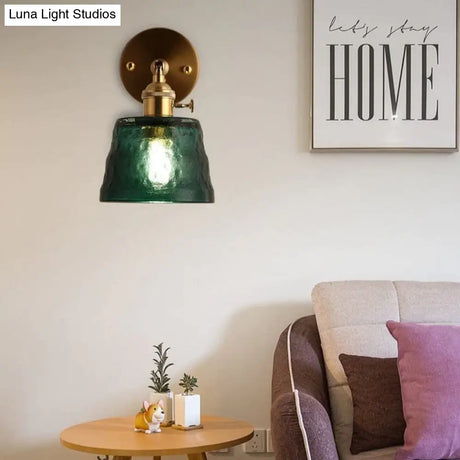 Art Living Room Bedroom Balcony Mirror Bedside Brass Copper Wall Lamp Copper Wall Lamps