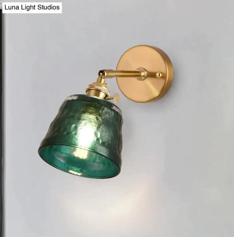 Art Living Room Bedroom Balcony Mirror Bedside Brass Copper Wall Lamp Copper Wall Lamps