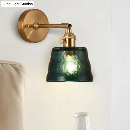 Art Living Room Bedroom Balcony Mirror Bedside Brass Copper Wall Lamp Copper Wall Lamps