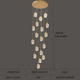 Astrea Modern LED Crystal Chandelier 18 lights / Cool Light