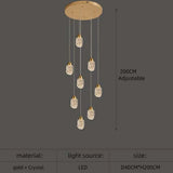 Astrea Modern LED Crystal Chandelier 8 lights / Cool Light