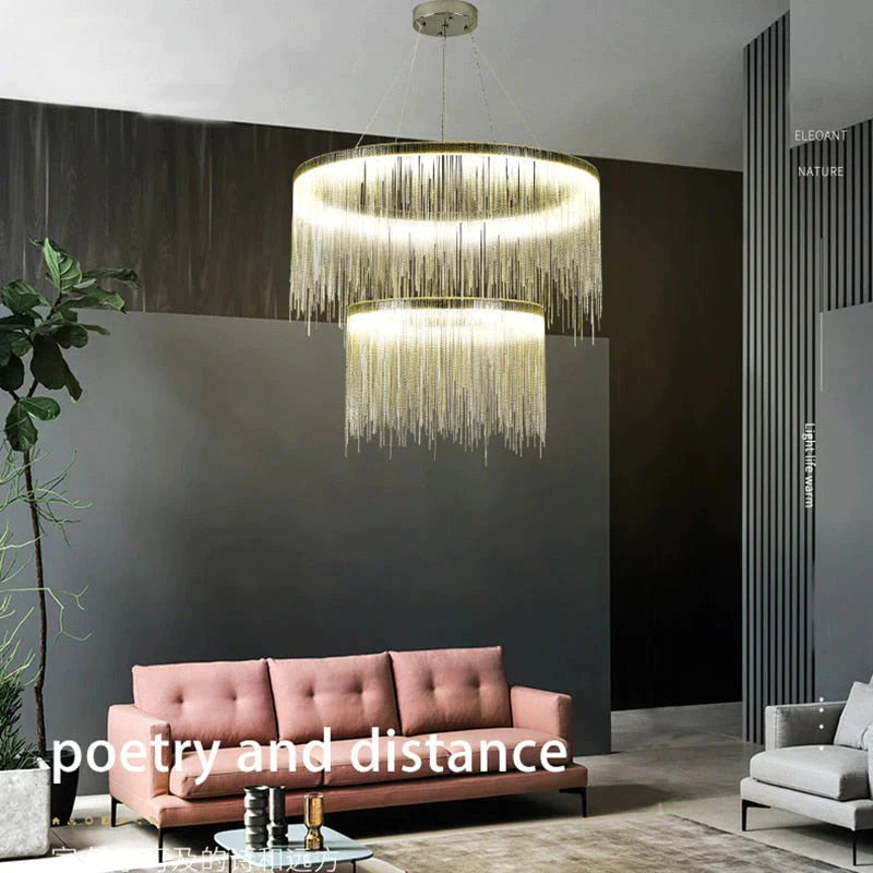 Aurora - Rechteckiger LED-Kronleuchter