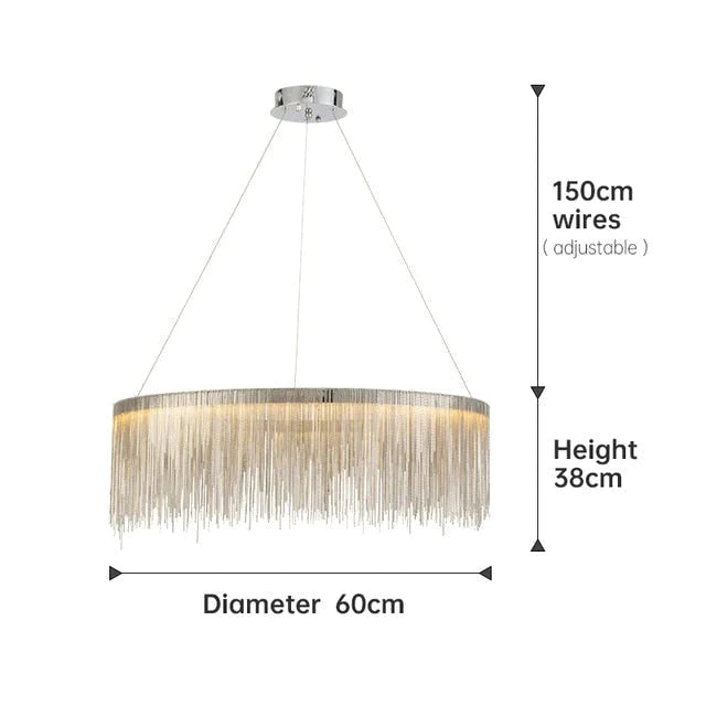 Aurora - Rechteckiger LED-Kronleuchter