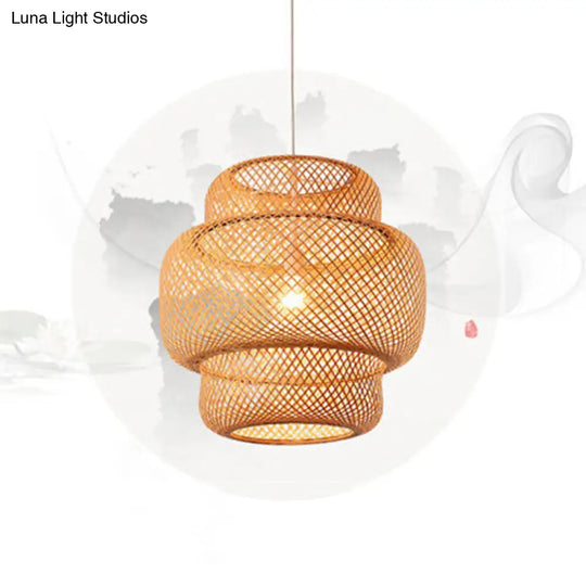 Bamboo Lantern Suspension Pendant Light - Simplicity At Its Best!