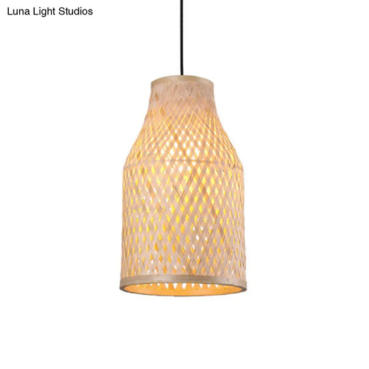 Bamboo Pendant Ceiling Light For Minimalist Restaurants