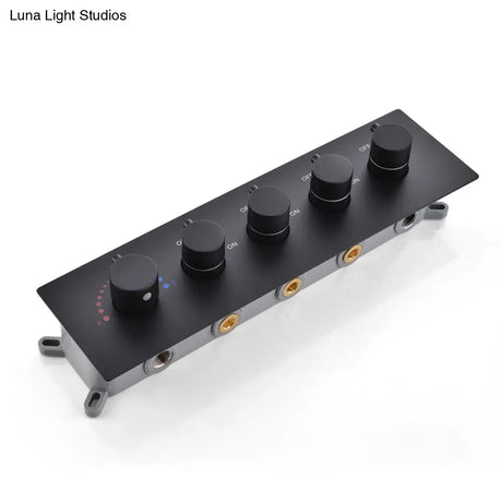 Bathroom Accessories 20Inches 500x500mm Rainfall SPA Massage LED Shower Head Set Constant Temperature Valve Mixer