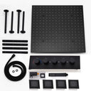 Bathroom Accessories 20Inches 500x500mm Rainfall SPA Massage LED Shower Head Set Constant Temperature Valve Mixer