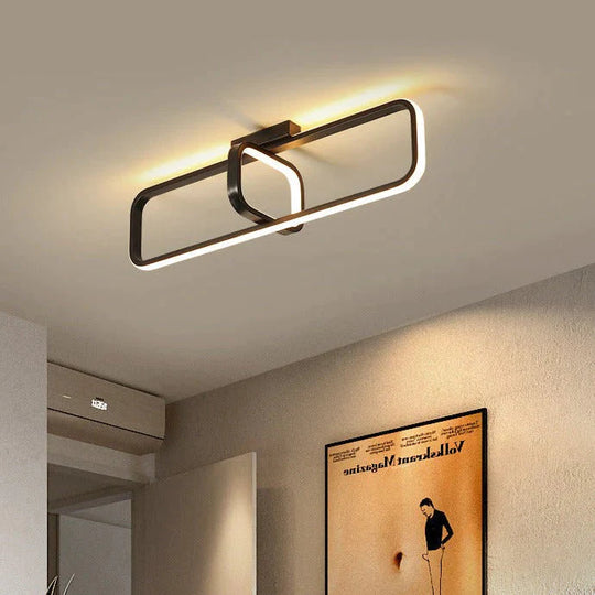 Schlafzimmerlampe Moderne einfache kreative warme Home Study Wohnzimmerlampe LED Deckenleuchte
