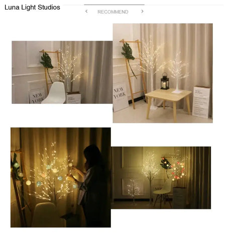 Birch Tree Lights Glow Tree Lights LED Christmas Simulation Tree New Year Lights Floor Lamps