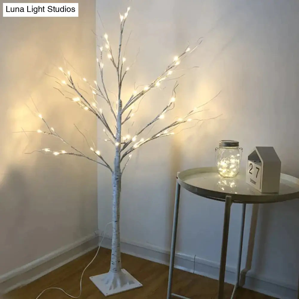 Birch Tree Lights Glow Led Christmas Simulation New Year Floor Lamps