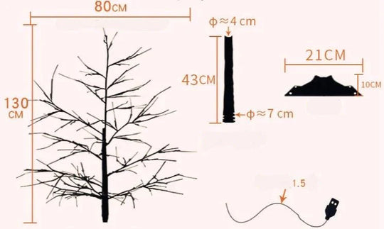 Birch Tree Lights Glow Tree Lights LED Christmas Simulation Tree New Year Lights Floor Lamps