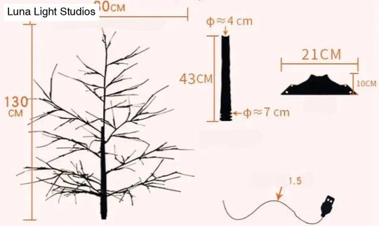 Birch Tree Lights Glow Led Christmas Simulation New Year Floor Lamps