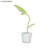 Bird Shaped Desk Light - Eye-Caring 1 Head Macaron Loft Reading For Kids Bedroom