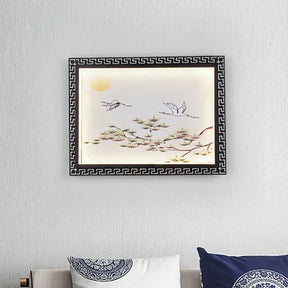 Black Aluminum Led Flush Wall Sconce For Elegant Room Decor