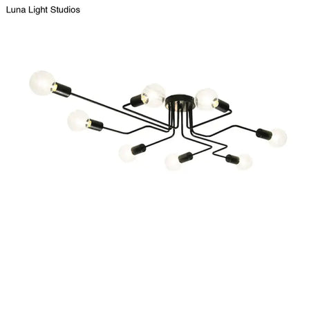 Black Vintage Ceiling Lights Kitchen Fixtures For Dining Room Restaurant Decor Indoor Home Lamp E27