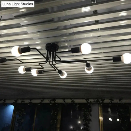 Black Vintage Ceiling Lights Kitchen Fixtures For Dining Room Restaurant Decor Indoor Home Lamp E27