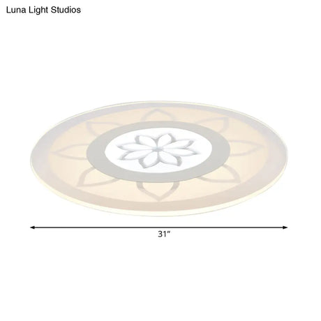 Blossom Acrylic Led Flushmount Ceiling Lamp In Warm/White 8’/16.5’20.5’ Wide