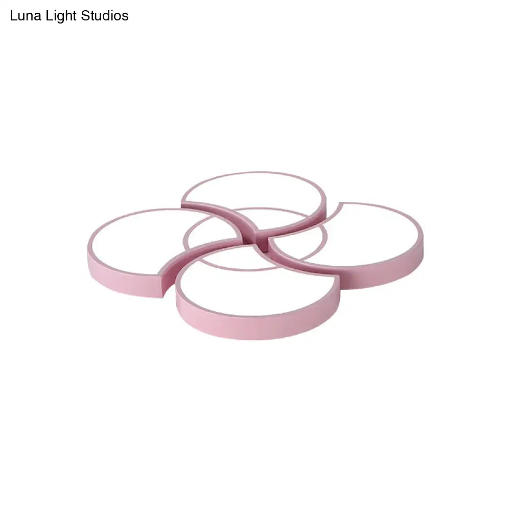 Blossom Girls Bedroom Ceiling Lamp - 4-Head Led Acrylic Mount Light