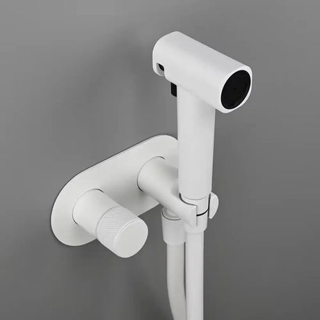 Brush Rose Gold Hand Held Bidet Sprayer Douche Toilet Kit Brass Bidet Faucet Set Hot and Cold Valve Set Jet Bathroom