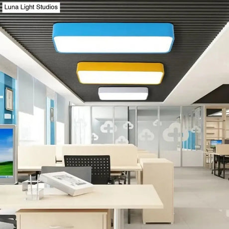 Candy Colored Led Ceiling Lamp For Baby And Kids’ Bedroom - Acrylic Linear Mount