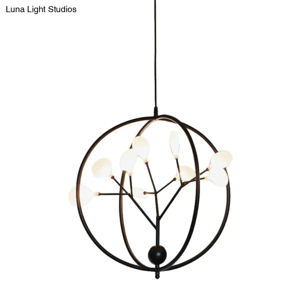 Caph - Slim Thin Swig Hallway Boutique Chandelier Metal 9 Lights Creative G9 Pendant Lighting