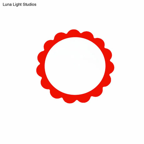 Cartoon Flower Ceiling Light For Corridor And Bathroom