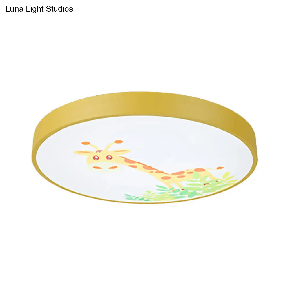 Cartoon Flush Mount Acrylic Ceiling Light Fixture For Living Room