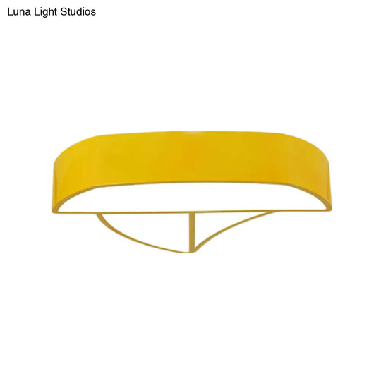 Cartoon Ship Led Ceiling Flush Mount Light For Nursing Room Or Kitchen