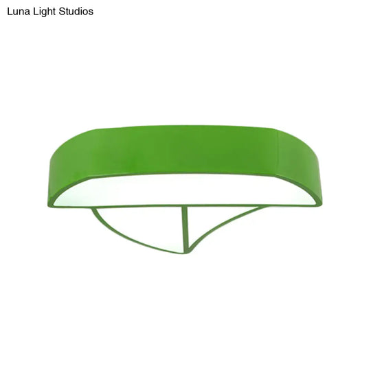 Cartoon Ship Led Ceiling Flush Mount Light For Nursing Room Or Kitchen