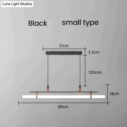 Casia V - Modern Linear LED Bar Pendant Lamp For Dinning Room Kitchen Office Space pendant Light