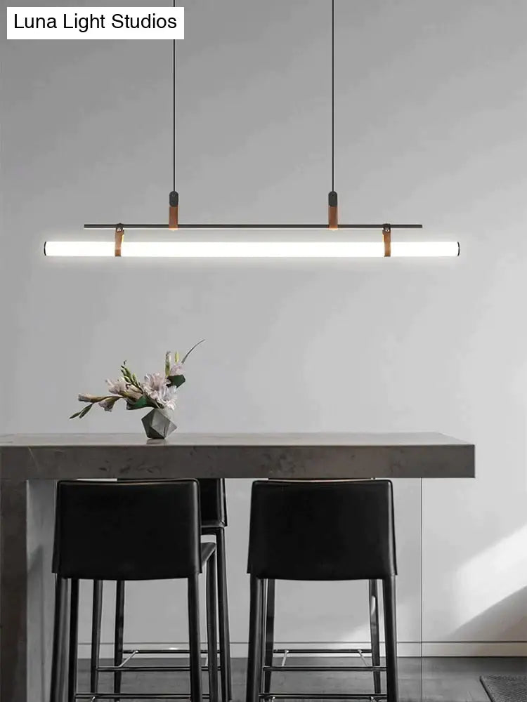 Casia V - Modern Linear LED Bar Pendant Lamp For Dinning Room Kitchen Office Space pendant Light