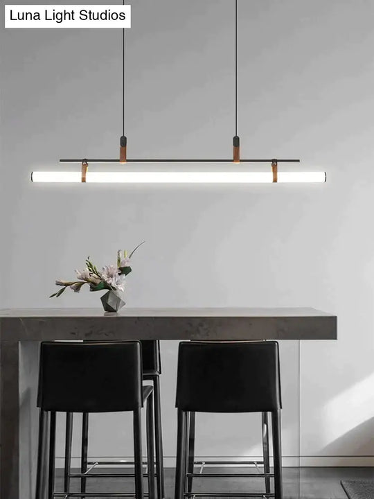 Casia V - Modern Linear LED Bar Pendant Lamp For Dinning Room Kitchen Office Space pendant Light