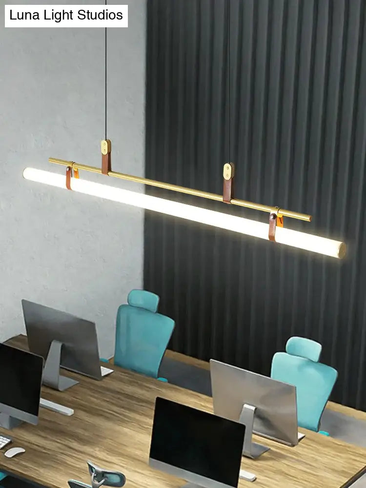 Casia V - Modern Linear LED Bar Pendant Lamp For Dinning Room Kitchen Office Space pendant Light