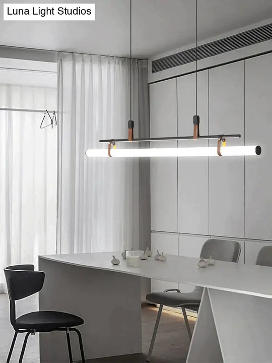 Casia V - Modern Linear LED Bar Pendant Lamp For Dinning Room Kitchen Office Space pendant Light