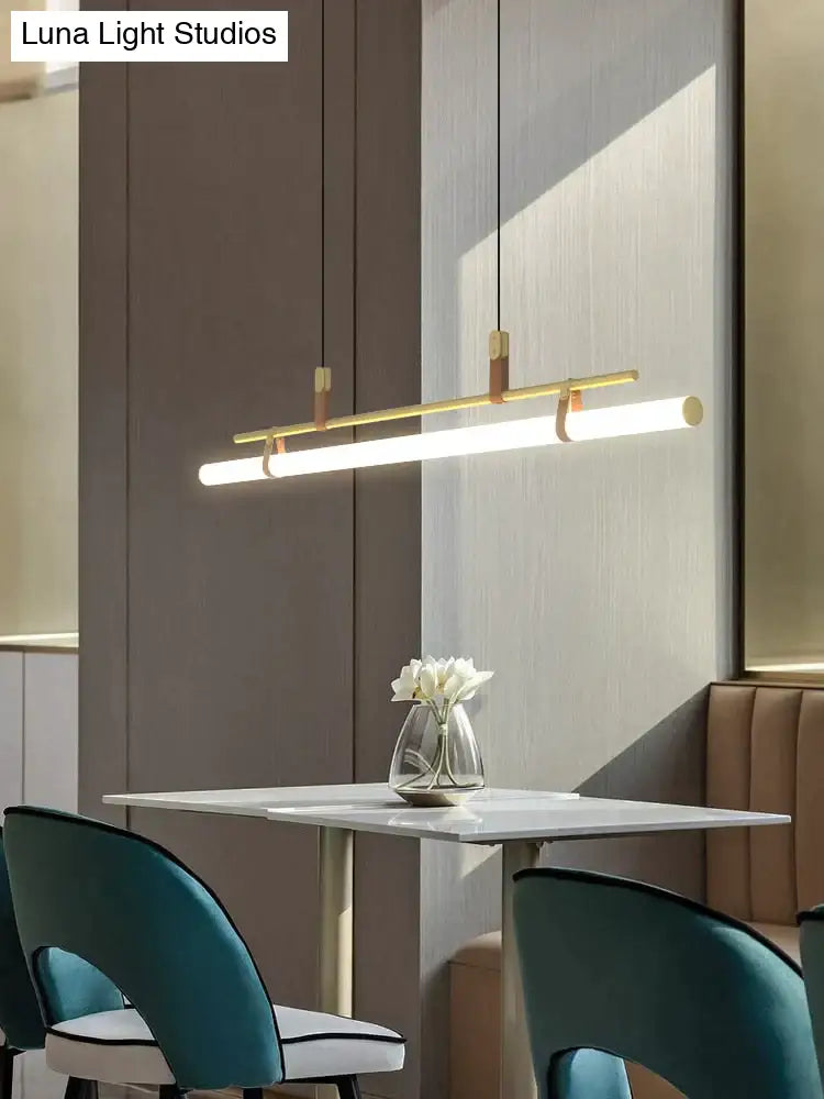 Casia V - Modern Linear LED Bar Pendant Lamp For Dinning Room Kitchen Office Space pendant Light